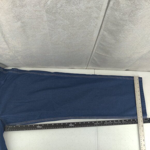 Dickies Overalls Mens 38x32 Blue Denim Bib Workwear Hammer Carpenter Zip Fly - Picture 15 of 16